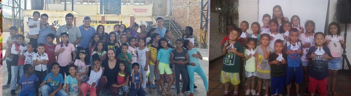 Niñas y niños de las comunidades que acompaña la fundación